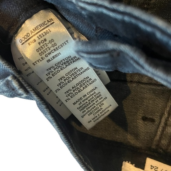 New NWT | GOOD WAIST CROP RAW HEM WITH POWER STRETCH | Ankle Cropped Denim Jeans - Picture 9 of 11